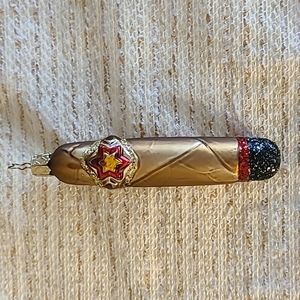 Glass Cigar ornament
